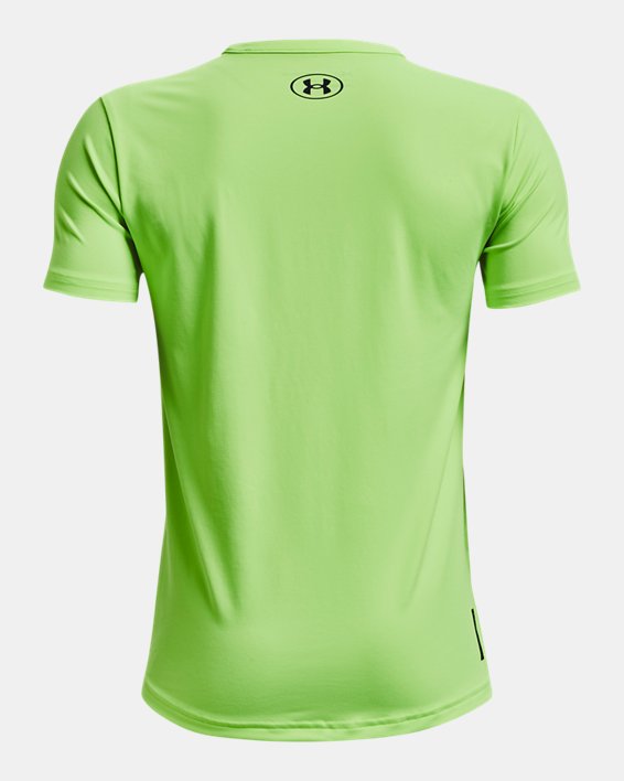 Boys' UA RUSH™ Energy Short Sleeve, Green, pdpMainDesktop image number 1